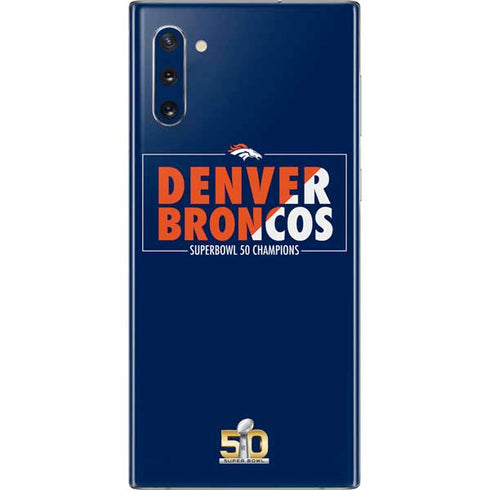 NFL Denver Broncos Super Bowl 50 Champions Bold Galaxy Note 10 Skin